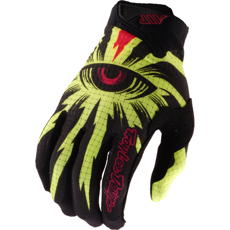 TROY LEE DESIGNS Air Gloves - Cyclops Black/Flo Yellow TROY LEE DESIGNS Air Gloves - Cyclops Black/Flo Yellow