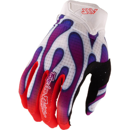 Guantes infantiles TROY LEE DESIGNS Air - Overspray blanco/violet