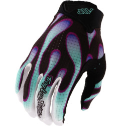 Guantes infantiles TROY LEE DESIGNS Air - Overspray negro/Real Teal