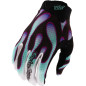 Guantes infantiles TROY LEE DESIGNS Air - Overspray negro/Real Teal
