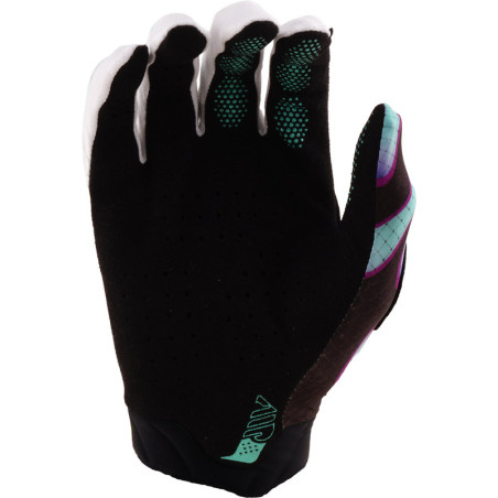 TROY LEE DESIGNS Air Youth Gloves - Overspray Black/Real Teal