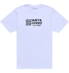 T-Shirt TROY LEE DESIGNS Finish Line - blanc
