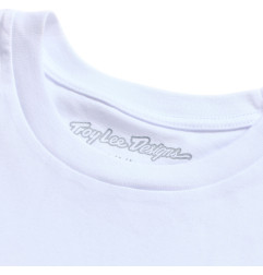 T-Shirt TROY LEE DESIGNS Finish Line - blanc