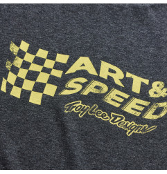 TROY LEE DESIGNS Finish Line T-Shirt - Black Heather