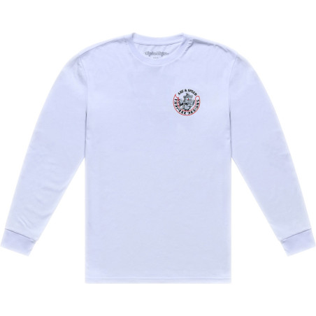 Camiseta TROY LEE DESIGNS Long Sleeve Carb Club - blanco