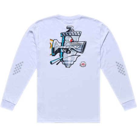TROY LEE DESIGNS Long Sleeve Carb Club T-Shirt - White