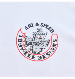 T-Shirt TROY LEE DESIGNS Long Sleeve Carb Club - blanc