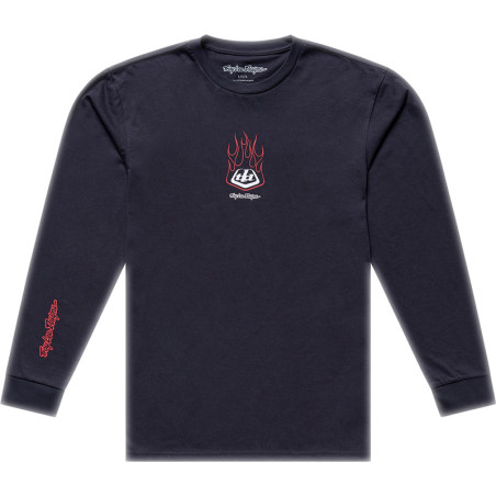 TROY LEE DESIGNS Long Sleeve Flame2 T-Shirt - Carbon