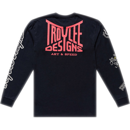 Camiseta TROY LEE DESIGNS Long Sleeve Handlebar - negro