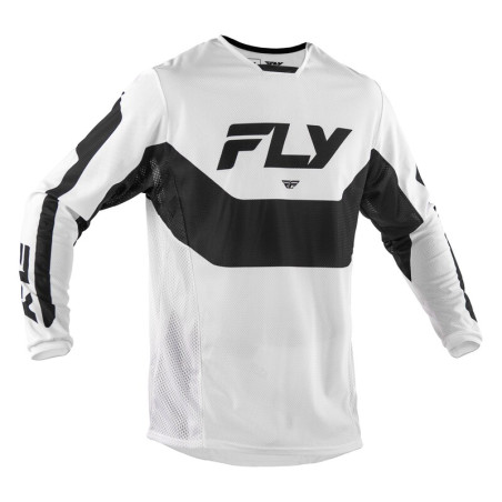 FLY RACING Kinetic Mesh Jersey - White / Black