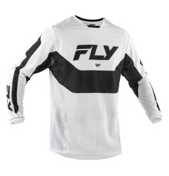FLY RACING Kinetic Mesh Jersey - White / Black