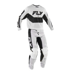 FLY RACING Kinetic Mesh Jersey - Weiß/Schwarz