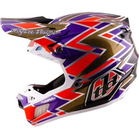 TROY LEE DESIGNS SE5 Carbon Mips Helm Flush - Violett