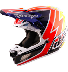 TROY LEE DESIGNS SE5 Carbon Mips Helm Boltz - Navy/Weiß