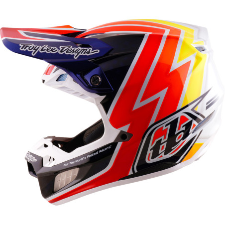 TROY LEE DESIGNS SE5 Carbon Mips Helmet Boltz - Navy/White