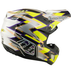 Casque TROY LEE DESIGNS SE5 Composite Mips Flush - blanc/noir