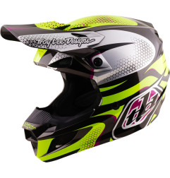 TROY LEE DESIGNS SE5 Polycarbonate Mips Helm Aura - Gelb/Schwarz