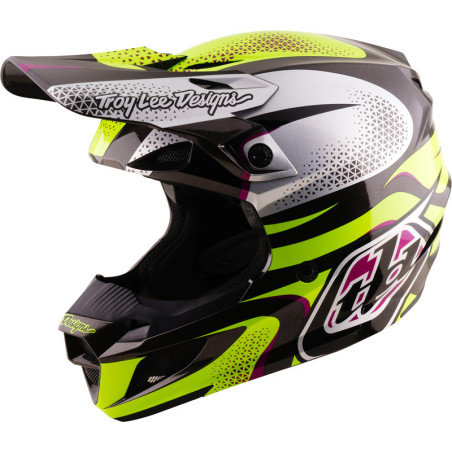 TROY LEE DESIGNS SE5 Polycarbonate Mips Helm Aura - Gelb/Schwarz