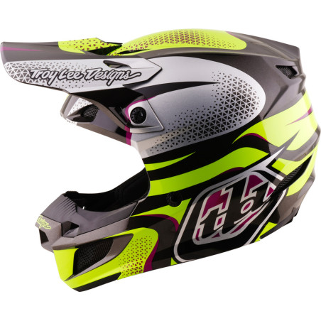 TROY LEE DESIGNS SE5 Polycarbonate Mips Helm Aura - Gelb/Schwarz