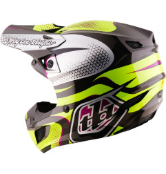 TROY LEE DESIGNS SE5 Polycarbonate Mips Helm Aura - Gelb/Schwarz
