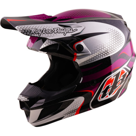 TROY LEE DESIGNS SE5 Polycarbonate Mips Helm Aura - Violett/Schwarz