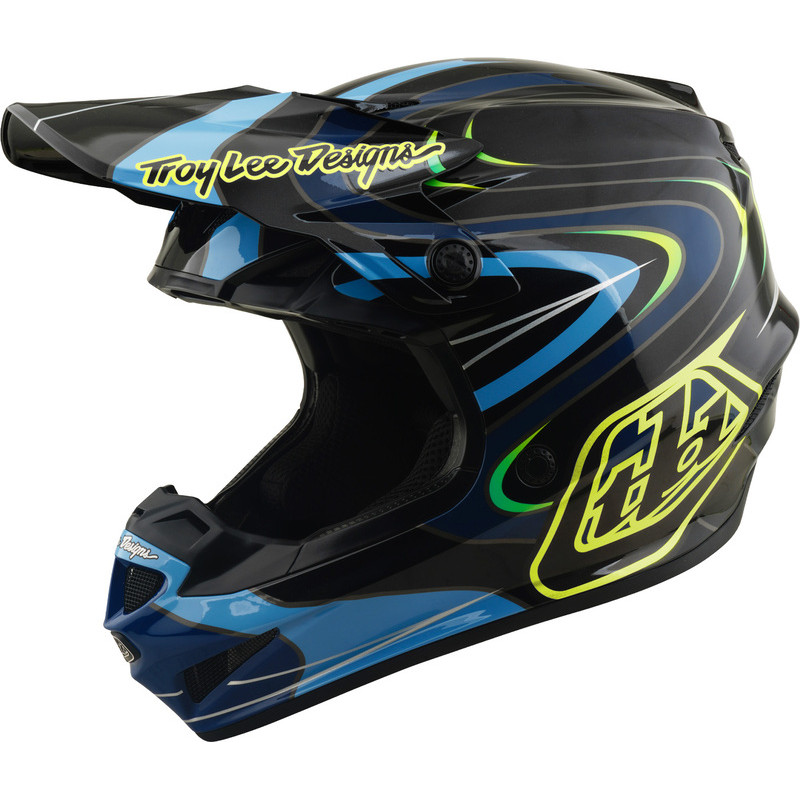 TROY LEE DESIGNS GP Pro Mips Youth Helmet Pulse - Black/Flo Yellow TROY LEE DESIGNS GP Pro Mips Youth Helmet Pulse - Black/Flo Yellow