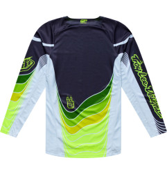 Camiseta TROY LEE DESIGNS GP Pro Stagger - Gunmetal/Neo Yellow