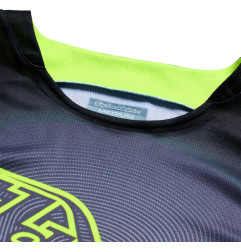 Maillot TROY LEE DESIGNS GP Pro Imprint - gris/Flo Yellow