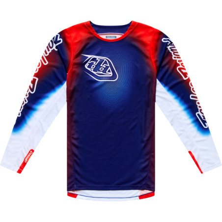 Camiseta TROY LEE DESIGNS GP Pro Imprint - azul/naranja