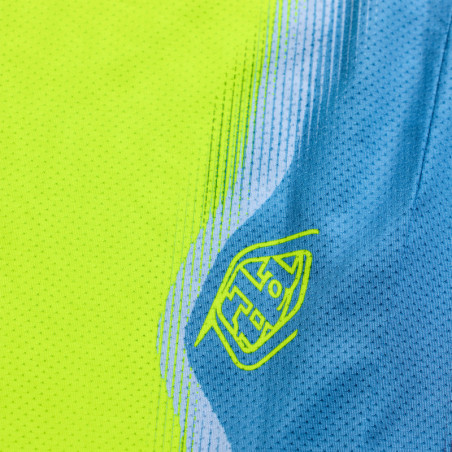 Camiseta infantil TROY LEE DESIGNS SE Pro Illusion - Slate/Flo Yellow