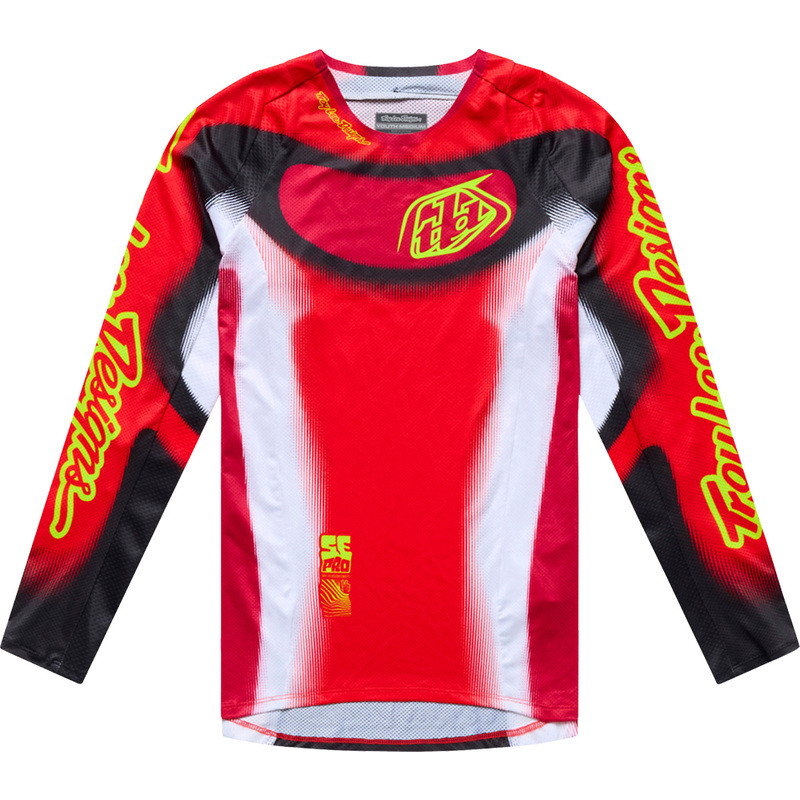 Camiseta infantil TROY LEE DESIGNS SE Pro Illusion - rojo/negro