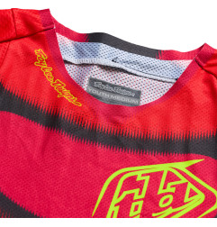 Maillot enfant TROY LEE DESIGNS SE Pro Illusion - rouge/noir