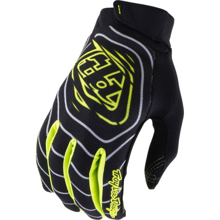 Guantes TROY LEE DESIGNS GP PRO Stagger - Gunmetal/Neo Yellow