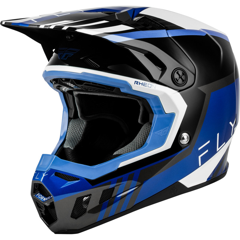 FLY RACING Formula CC Strike Helm - Schwarz/Blau/Grau/Weiß FLY RACING Formula CC Strike Helm - Schwarz/Blau/Grau/Weiß