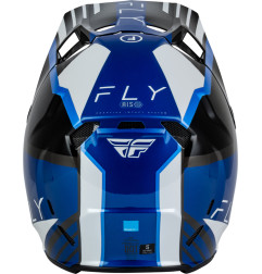 FLY RACING Formula CC Strike Helm - Schwarz/Blau/Grau/Weiß