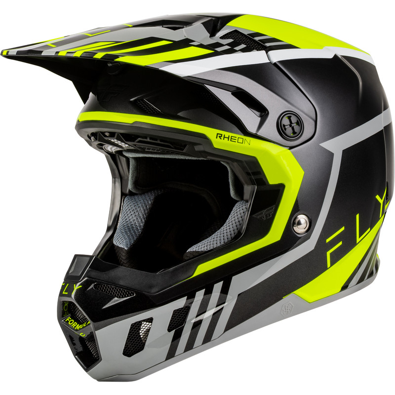 FLY RACING Formula CC Strike Helmet - Grey/Black/Hi-Vis