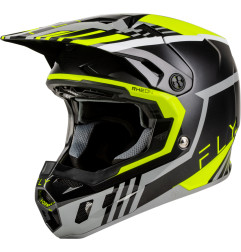 FLY RACING Formula CC Strike Helm - Grau/Schwarz/Hi-Vis