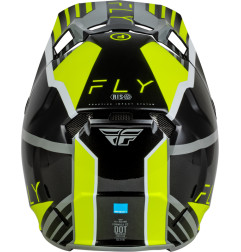 FLY RACING Formula CC Strike Helm - Grau/Schwarz/Hi-Vis