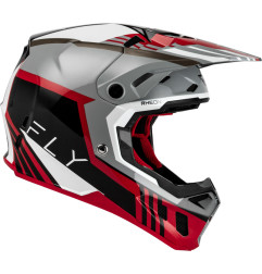 Casco FLY RACING Formula CC Strike - gris/rojo/negro/blanco