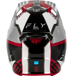 FLY RACING Formula CC Strike Helm - Grau/Rot/Schwarz/Weiß