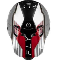 Casco FLY RACING Formula CC Strike - gris/rojo/negro/blanco