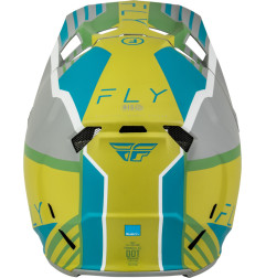 Casque FLY RACING Formula CC Strike - gris mat/Green/Teal