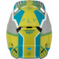 FLY RACING Formula CC Strike Helmet - Matte Grey/Green/Teal FLY RACING Formula CC Strike Helmet - Matte Grey/Green/Teal