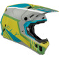 Casco FLY RACING Formula CC Strike - gris mat/Green/Teal Casco FLY RACING Formula CC Strike - gris mat/Green/Teal