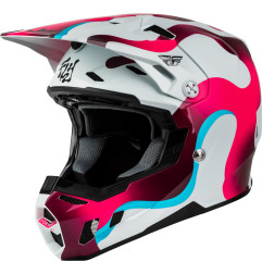 FLY RACING Formula CC Vibe Helmet - White/Pink/Blue
