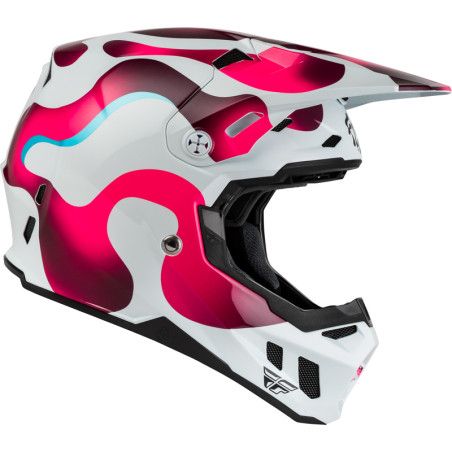 FLY RACING Formula CC Vibe Helmet - White/Pink/Blue