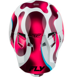 FLY RACING Formula CC Vibe Helm - Weiß/Rosa/Blau