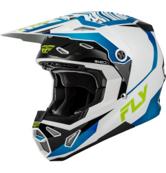 Casco FLY RACING Formula CP Charge - blanco/azul/negro