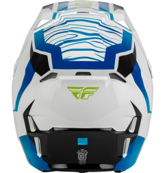 FLY RACING Formula CP Charge Helm - Weiß/Blau/Schwarz