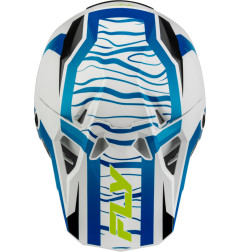 Casque FLY RACING Formula CP Charge - blanc/bleu/noir